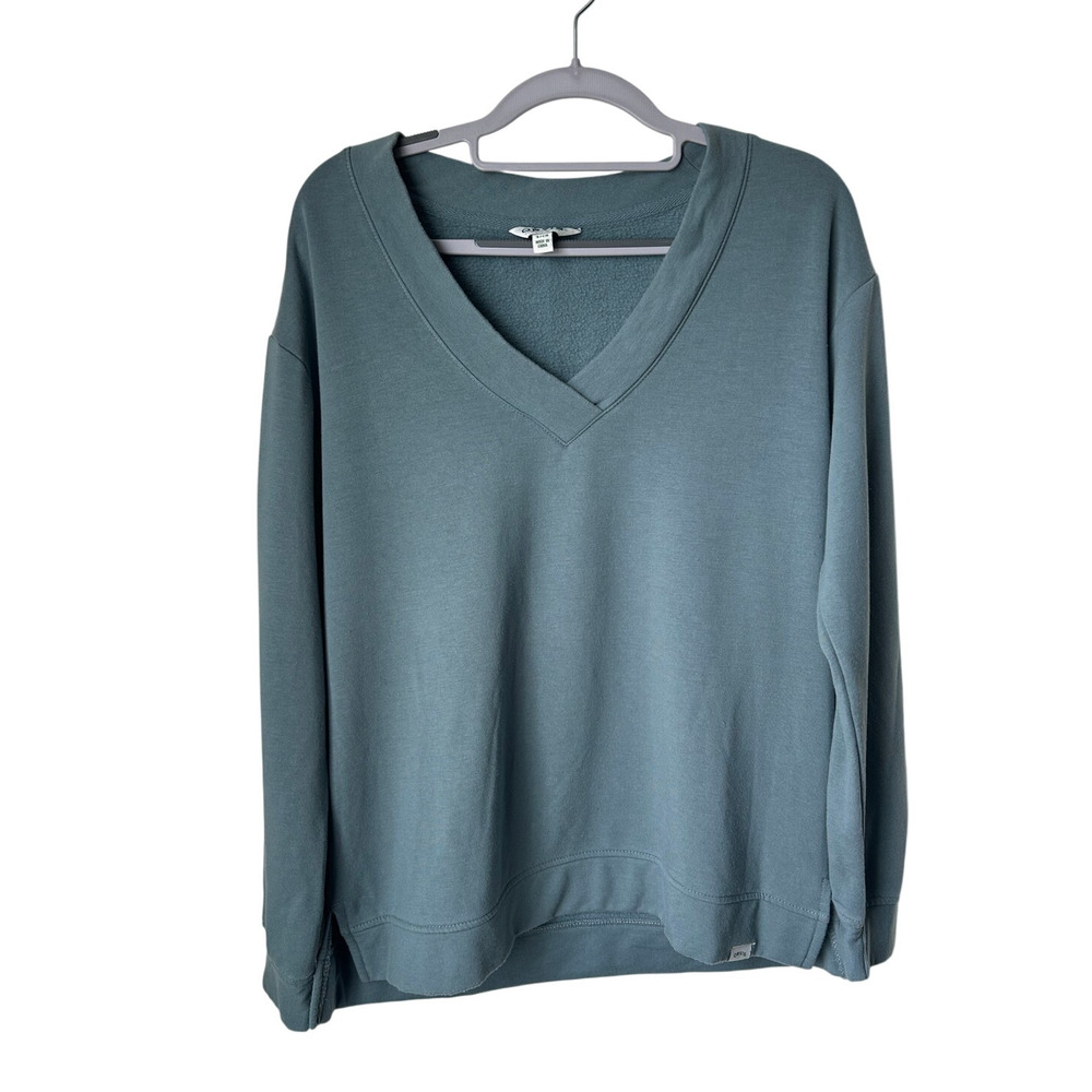 Orvis V-Neck Dropped Shoulders Sweatshirt - Small
